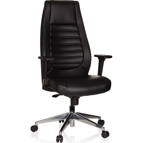 Bürostuhl / Chefsessel VITORO Kunstleder schwarz hjh OFFICE (1/5)