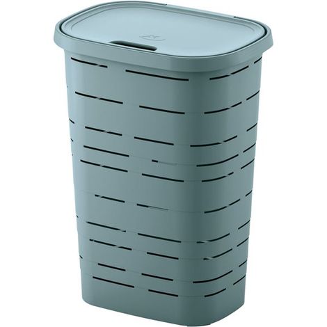 m-home Signature coffre à linge bleu ciel 55L