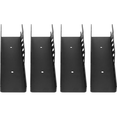 Lot de 4 supports suspendus mural en acier 12 gauge pour rangement cric 5 6 t europeen 3 t avec vis (1/5)