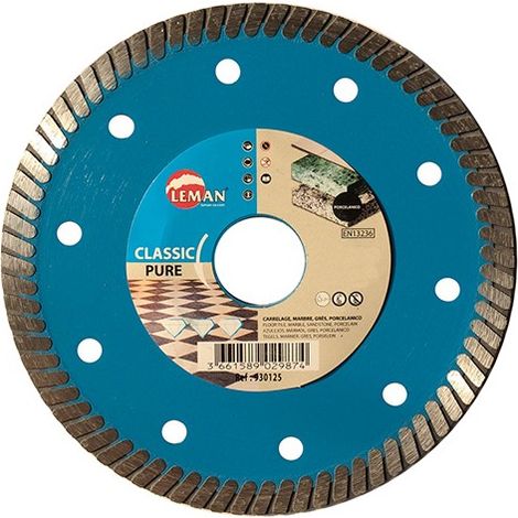 Leman – Disque diamant pour meuleuse 125mm – Alésage 22.23mm – Épaisseur 1.2mm – Coupe précise sur granit et pierre naturelle
