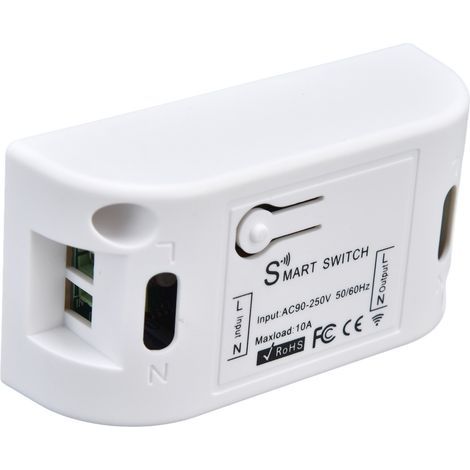 Intelligenter WLAN-Netzwerk-Fernbedienungsschalter mit 433 MHz, Funkfrequenz, Zeitschaltuhr, AC 90–250 V, 10 A, 2200 W (1/5)