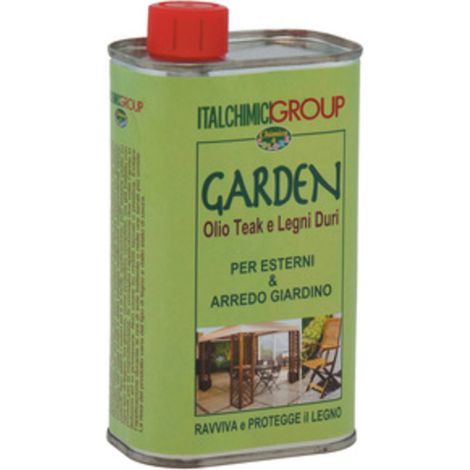GARDEN OLIO PER TEAK E LEGNI DURI 500 ML- ITALCHIMICI- 12,0 pz