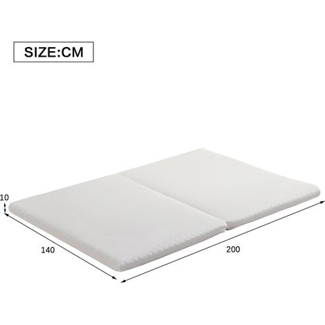 Couchtisch aus Stoff in Weiß 200 x 140 x 10 cm HOMAIRE (1/5)