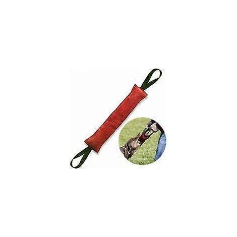 Jouet à mâcher en cuir pour chien, coussin de dressage, canne à mâcher, jouet interactif pour chiot avec 2 poignées robustes. (1/5)