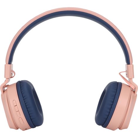 Fingertime BOBO1 Bluetooth-Kopfhörer für Kinder: kompatibel mit kabelgebundenen Wiedergabemodi, Speicherkarte und Kindermodus (rosa). (1/5)