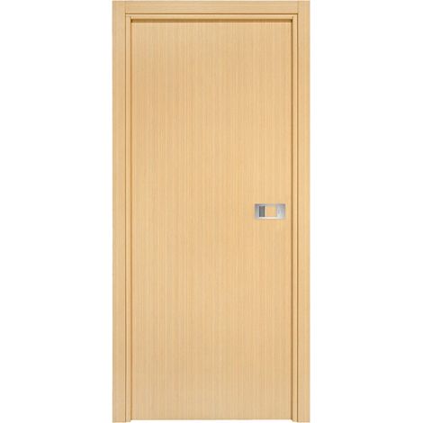 Bloc-porte Miro avec poignée Exclusive grise, H.204 x l.73 cm, aspect chêne clair  - Reivilo