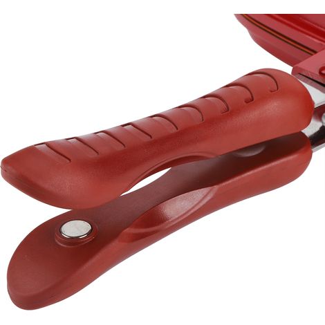Poêle à frire carrée rouge double face de 28 cm, antiadhésive, pour barbecue et ustensiles de cuisine (1/5)