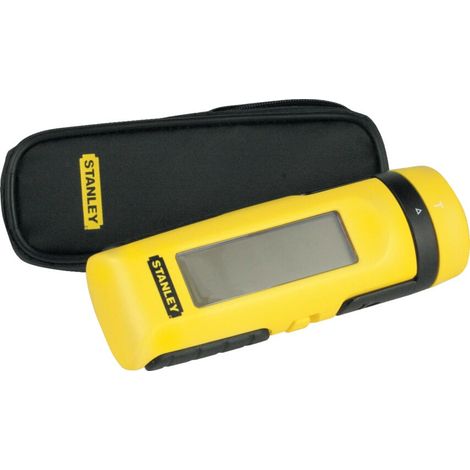 Stanley 0-77-030 Precision Moisture Tester with Replaceable Stainless Steel Probes, Shock-Resistant Casing, Automatic Shut-Off, and 2% Accuracy
