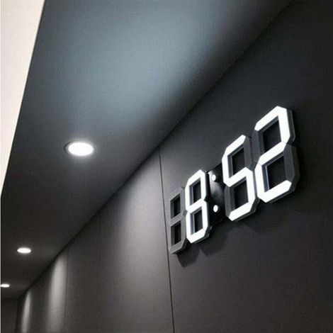 LED Horloge Murale Réveil LED Numérique Horloge Murale Reloj De Pared Horloge Alarme Alarmes Numérique Horloge De Table Horloge Murale Numérique Horloges Murales Numérique LED (1/4)