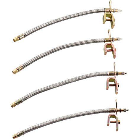 Extension Valve de Pneu, Pneu Valve Rallonge pour Pneu de Camion, Bus et Remorque, 30cm, Lot de 4 (1/5)