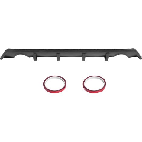 Diffuseur de pare-chocs arrière mat noir pour Honda Civic Berline 4 portes 2016-2018 (1/5)