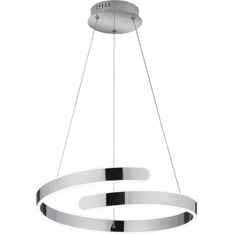 Lampada a Sospensione da Interno a LED SMD in Metallo Cromo (1/2)