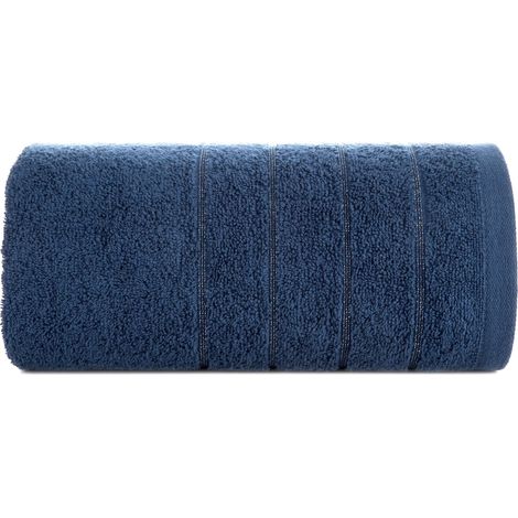Serviette de bain Eurofirany moelleuse et absorbante, coloris Dali, 30 x 50 cm, bleu marine (1/5)