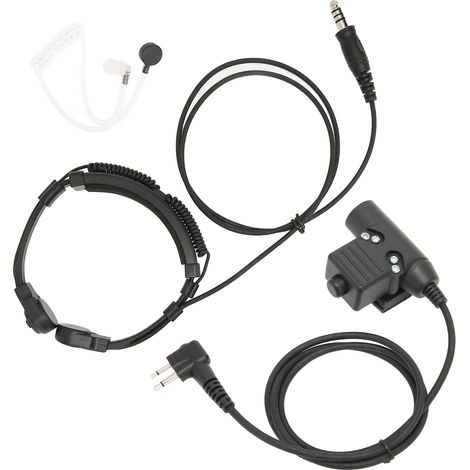 Casque U94 avec commande vocale et bouton PTT, réduction du bruit, réglable, compatible Motorola, avec sortie PTT et commande de gorge. (1/5)