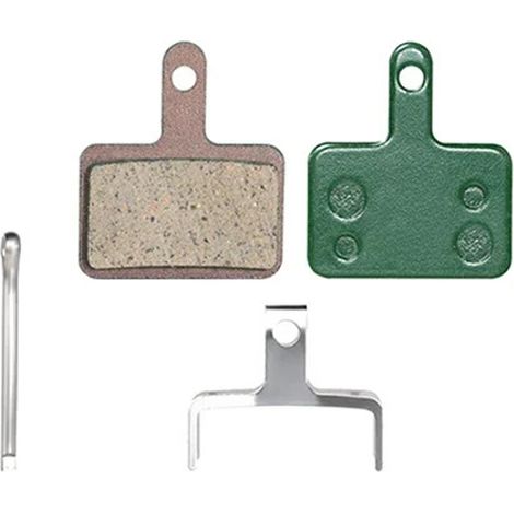 Plaquettes De Frein - Résine Céramique - Pour Freins Shimano MT200 - Plaque Refroidissante En Aluminium - Compatible B01S B03S B05S - Lot De 4 (1/5)