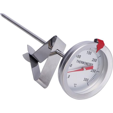 Lot de 2 Thermomètres Alimentaires en Inox 300 Mm Sonde (1/5)