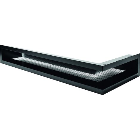 Rejilla de esquina izquierda blanca – 700 x 300 x 110 mm – ventilación de pared JONCOUX