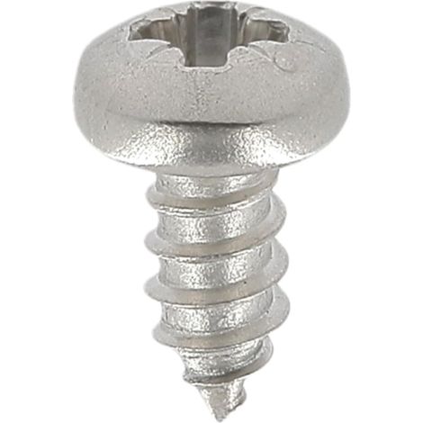 Vis à Tôle - Tête Cylindrique Bombée Pozidrive - Inox - Standard DIN 7981 - Fixation Carrosserie - Sachet de 25 (1/4)