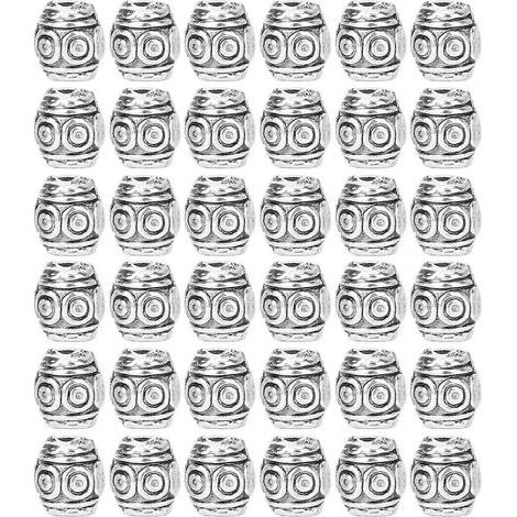30 perles en alliage pour barbe, perles rétro pour tresses, perles pour dreadlocks, fournitures de bijoux pour bracelets et colliers, DIYYMMR (1/5)