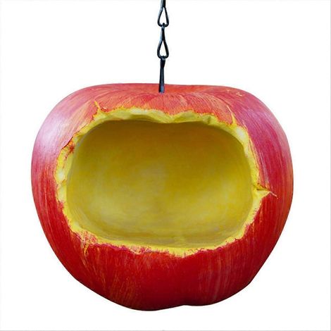 Mangeoire à oiseaux décorative suspendue pour jardin extérieur, en forme de fruits artificiels (1/5)
