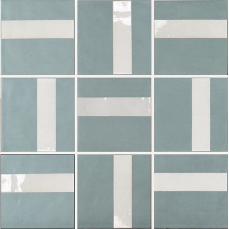 Carrelage effet argile DUST DECOR 15x15cm Turquoise - boîte de 0.50 m2 DECOR 15x15 cm 99adac - - boîte de 0.50 m2