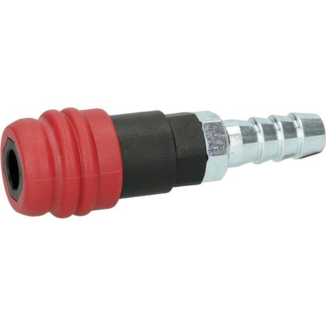Raccord de sécurité à air comprimé 2 niveaux avec embout de tuyau, 14,5 mm (1/5)