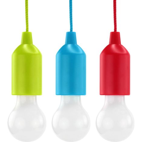 HyCell Pull-Light Set mit Zugschalter - Warmweiß LED, 22 Stunden Leuchtdauer