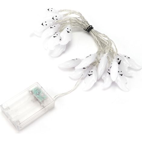 Guirlande lumineuse squelette mini portable à piles, LED économe en énergie, lumières de crâne d'Halloween (1/5)