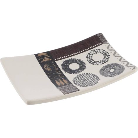 Bedruckte dolomit-seifenschale - masai - Tendance