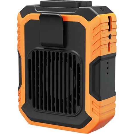 Ventilatore portatile,Ventilatore da vita,3 velocità regolabili,Ricaricabile tramite USB,Design a turbina per ventilazione esterna (1/5)