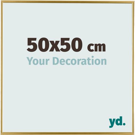 yd. - Cadre photo 50x50 - Or - Plastique - Evry