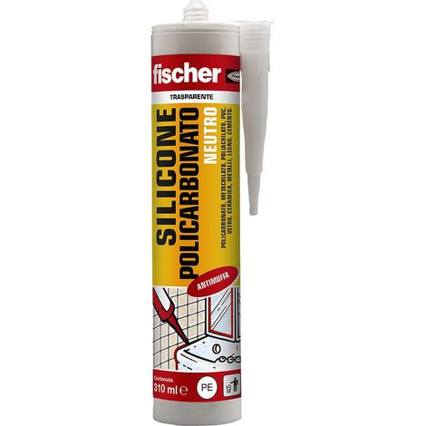 FISCHER Silicone superfici plastiche SNP 310 TR - Trasparente (1 Pz.) codice prod: 009384