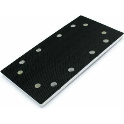 Patin De Ponçage - 93 X 175 Mm - Pour Ponceuse Vibrante - Avec Fermeture Velcro Et 8 Trous D Aspiration - 1 Pièce