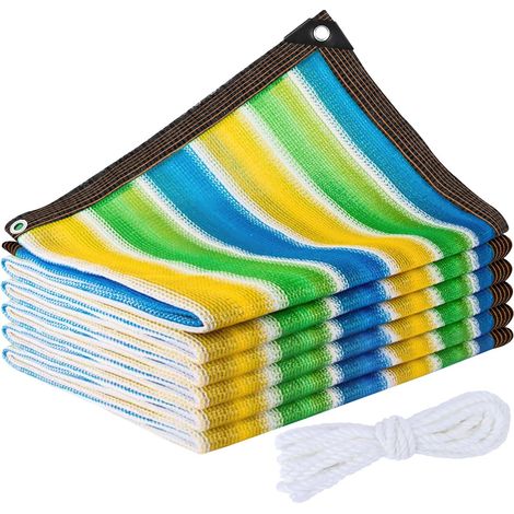 Filet D'ombrage Toile D'ombrage avec Œillets 2x3m Voile D'ombrage Taux D'ombrage De 90% Filet Protection Solaire Avec Corde En Polyester De 5m Pour Plante Serre Jardin Pergola Patio Coloré (1/5)