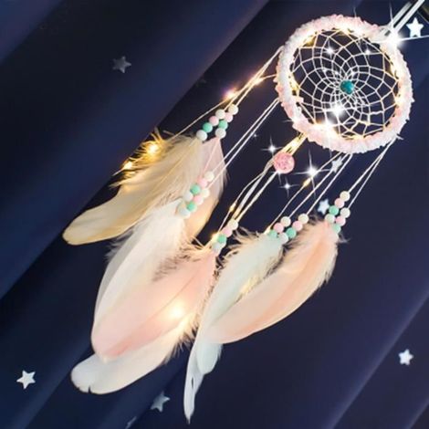Beltlife® Décor à la maison de lumière de nuit de plumes attrapeur de rêve à la main-483 (1/4)