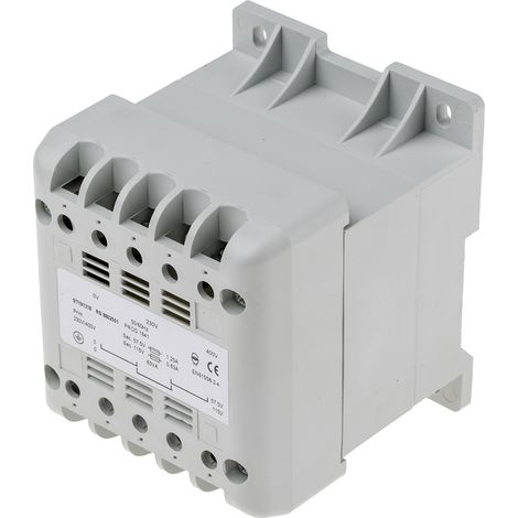 Transformateur pour panneau de commande, Vin 400V c.a., Vout 57.5V c.a., 63VA ( Prix pour 1 ) (1/3)
