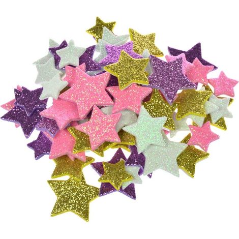 Glitzerstern-Aufkleber