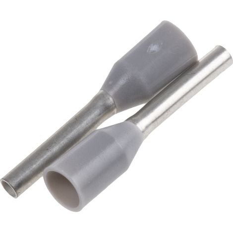 Embout simple d'extrémité de câble Weidmüller H0,75/14D GR 9019040000 0.75 mm² x 8 mm partiellement isolé gris 500 pc(s