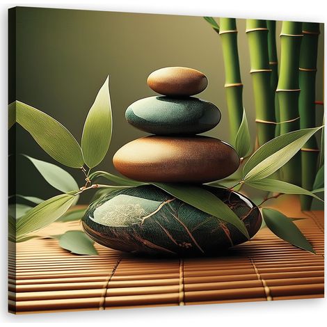 Quadro su tela, Pietre Zen Spa - 60x60 (1/5)