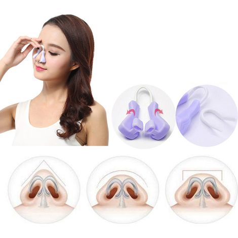 Pince à nez Nose Up pour affiner et relever le nez, clip en plastique naturel, rehausseur nasal amincissant (1/5)