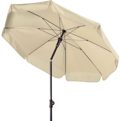 Doppler Sunline Manual ø 200 cm rund Sonnenschirm in 12 Farben Mittelmastschirm Balkonschirm 820 Natur (1/5)