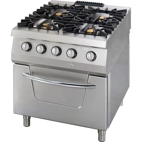 Cuisinière 4 brûleurs - Double unité - Profondeur de 90 cm - Gaz - Maxima (1/2)