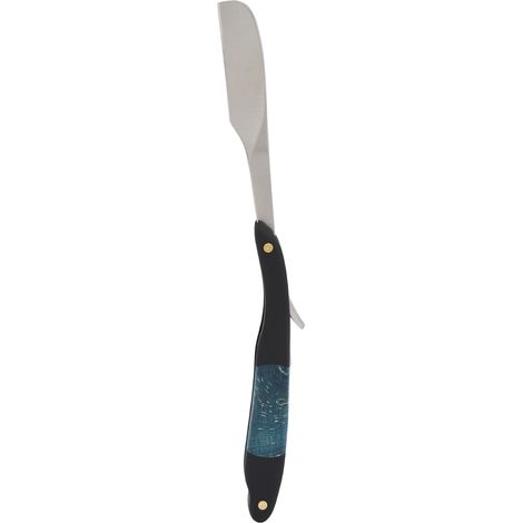 Rasoir de barbier professionnel en alliage de zinc, rasoir droit portable pour l'entretien de la barbe et soins masculins (1/5)