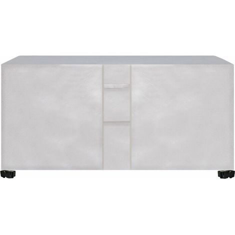 Argent Housse de Table Jardin Rectangulaire Housse Salon de Jardin Imperméable, 420D Anti-UV Housse de Protection Salon Bache Table Exterieur Avec PoignéE de Transport Et FenêTre de Ventilation—100100