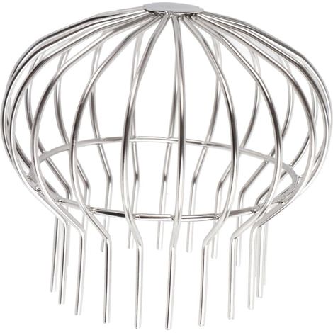 Grille de Protection,Protège-gouttière, Garde de Gouttière,Tuyau De Descente Filtre, Filtre en Acier Inoxydable, pour Protecteurs De Tuyau De Descente Ronds en Forme De Ballon.(160 Tube) (1/5)