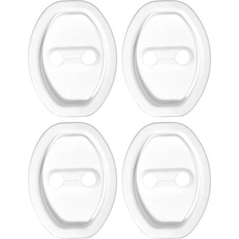 Silikon-Schutzschlaufen für Autotürschlösser, Kratzschutzpad für Autos – 4er-Pack – Weiß