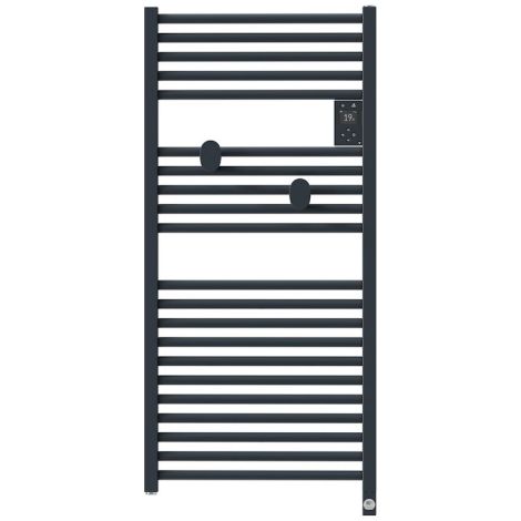 Elektrischer, vernetzter Handtuchwärmer Riva 5 Standard 1000 W - Schiefergrau - THERMOR - 471629 (1/5)