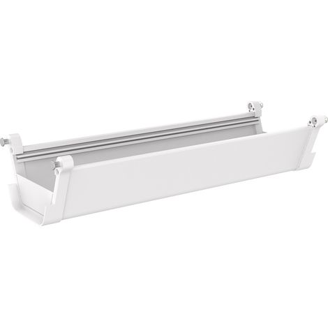 Bandeja portacables de escritorio Skegness metal 55x18x12cm - Blanco [pro.tec]