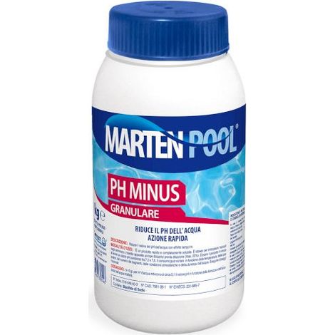 12,0 x RÉGULATEUR DE PH MOINS X PISCINE GRANULAIRE MARTEN