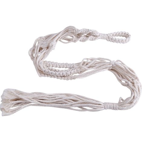 Lot de 2 supports de suspension pour plantes en corde de coton, à 4 pieds, pour intérieur et extérieur, idéal pour la décoration de pots de fleurs et autres plantes. (1/5)